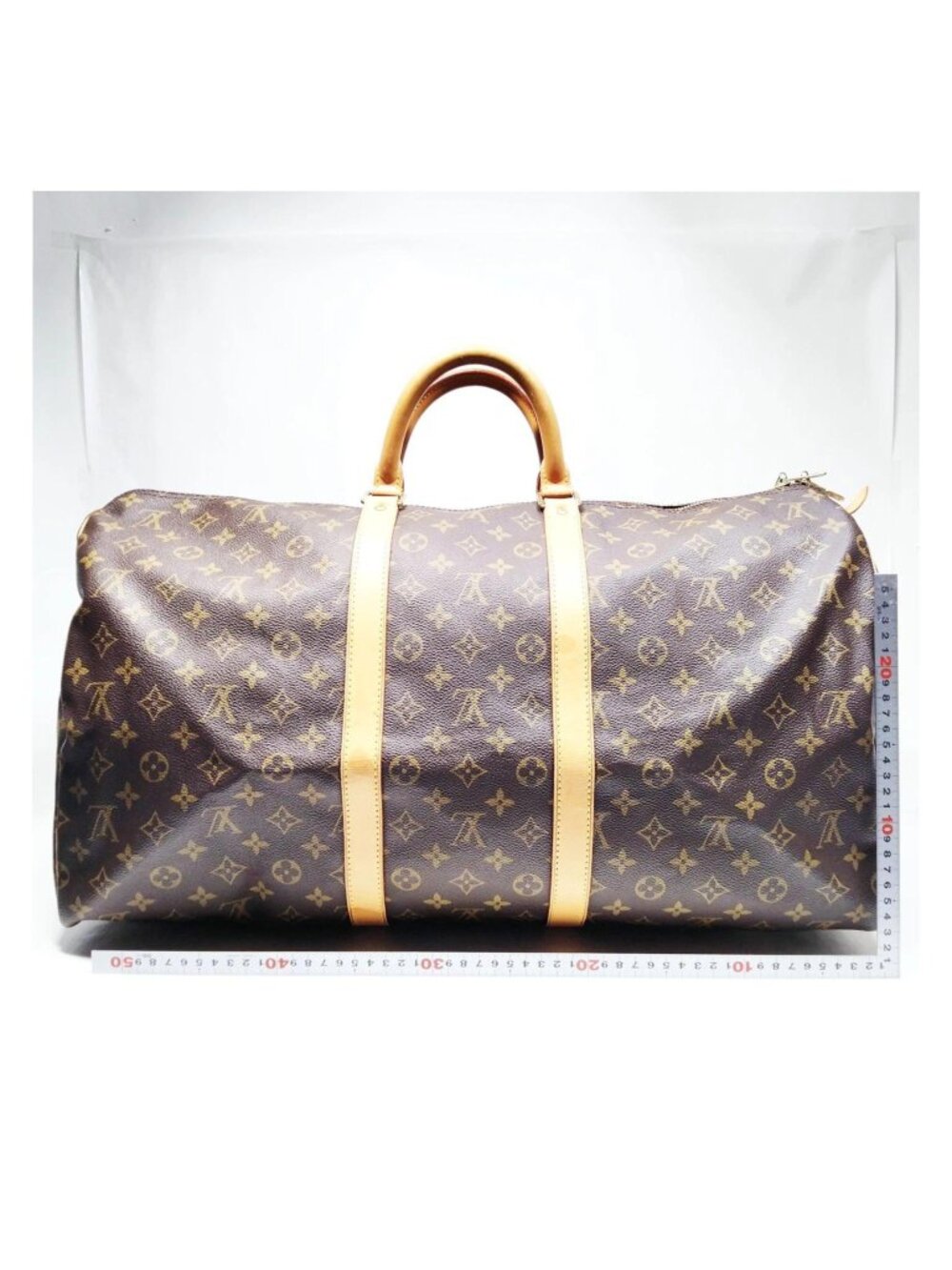 Authentic Louis Vuitton Keepall 55 Monogram Canvas Travel Bag - Picture 3 of 16